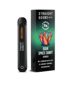 THC Vape Pen – Straight Goods 2000mg – Sour Space Candy