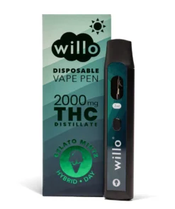 THC Vape – Willo 2000mg THC Vape Pen – Gelato Mintz