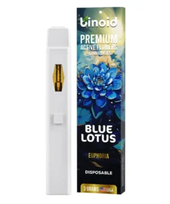 THC Vapes – Binoid Premium Active Flowers + Cannabinoids 3000mg – Blue Lotus