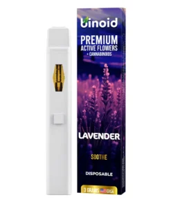 THC Vapes – Binoid Premium Active Flowers + Cannabinoids 3000mg – Lavender